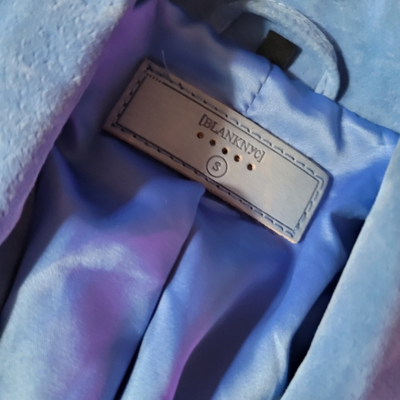 Blank NYC Light Blue Double-Breasted Blazer - Picture 3 of 5